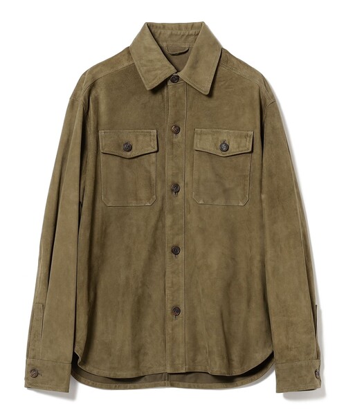 EMMETI×nano universe ゴールドジップスエードブルゾン