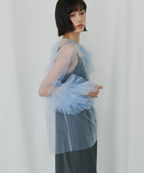 ANDRESD ドレス ブルーミングチュールドレス / blooming tulle dress