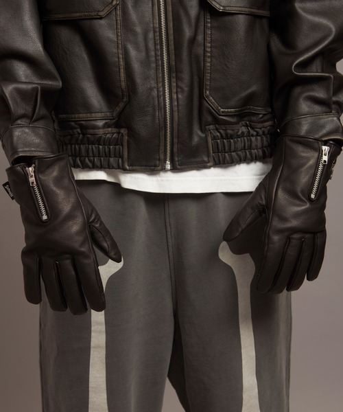 Schott N.Y.C（ショット） 手袋 SCHOTT-WINTER ZIP GLOVE メンズ