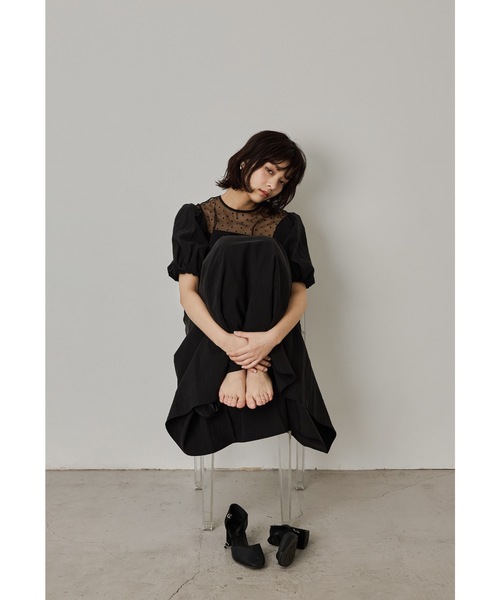 niana（ニアナ） ドレス デコレートドットAラインドレス マタニティ