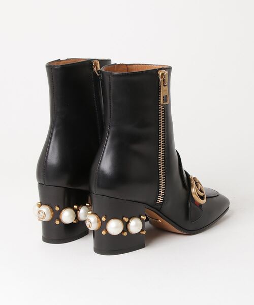 GUCCI（グッチ） ショートブーツ 36 ブラック レディース : ZOZOTOWN