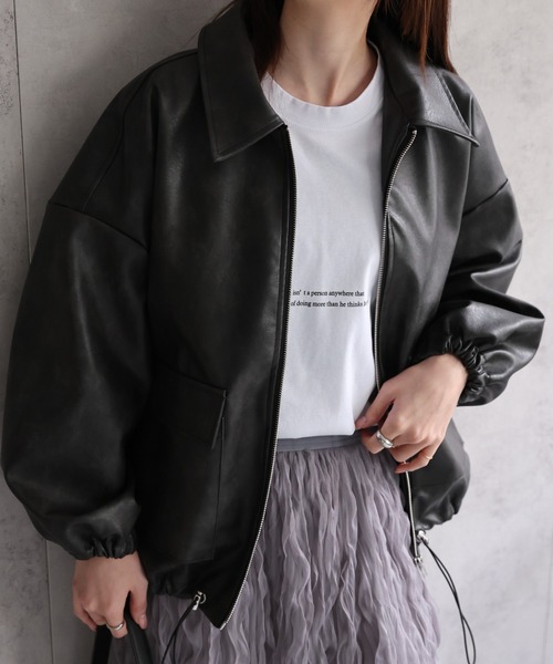 sakishimatokyo レザージャケット ライダース 新色追加「選べる2タイプ