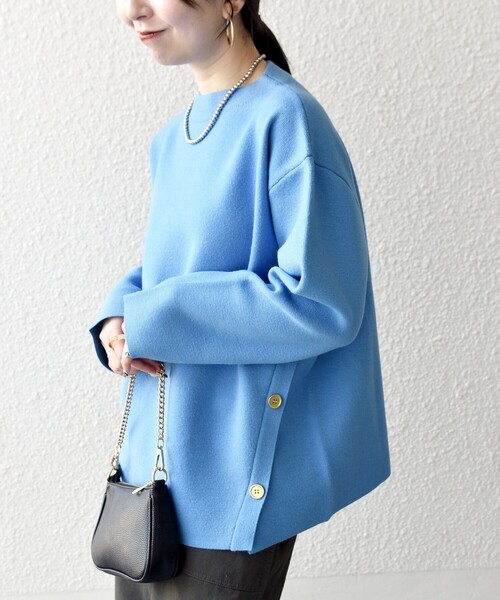 SHIPS any ニット セーター any:「手洗い可能」ミラノリブ スタンド