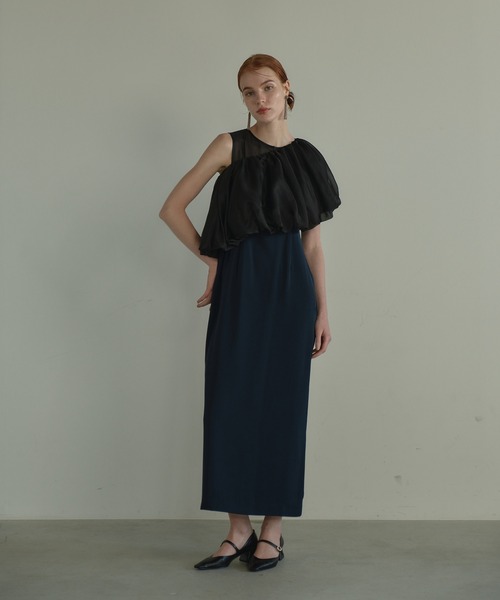 ANDRESD ドレス balloon hemline dress / バルーンヘムラインドレス