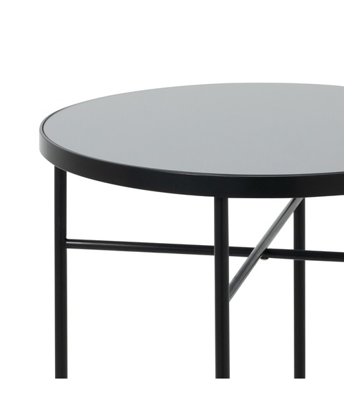 Francfranc サイドテーブル マーリア ブラック 円形 家具 B002