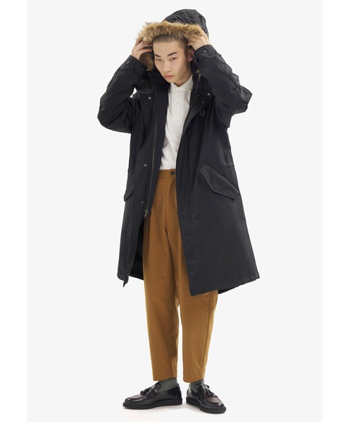 FRED PERRY（フレッドペリー） モッズコート S ブラック メンズ