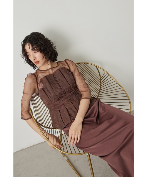 niana（ニアナ） ドレス フラリッシュペンシルドレス 結婚式 二次会