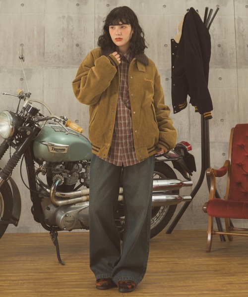 Zooodle ブルゾン アウター Corduroy Boa Jacket - コーデュロイボア