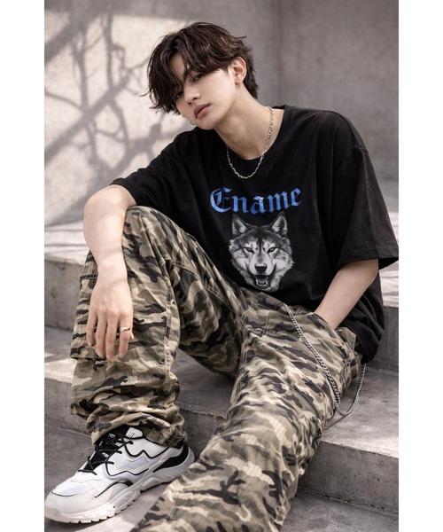 Bling Leads チノパン 「Bls」「Bling Leads」バレルレッグ迷彩柄