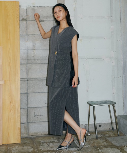 ANDRESD ドレス バックシアージレセットアップドレス / back sheer