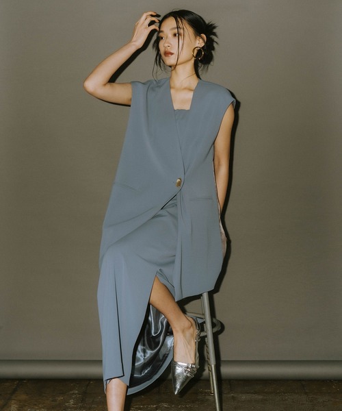 ANDRESD ドレス バックシアージレセットアップドレス / back sheer