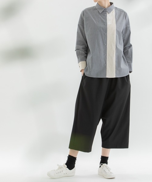 nop de nod（ノップドゥノッド） パンツ トロクロップドサルエルパンツ