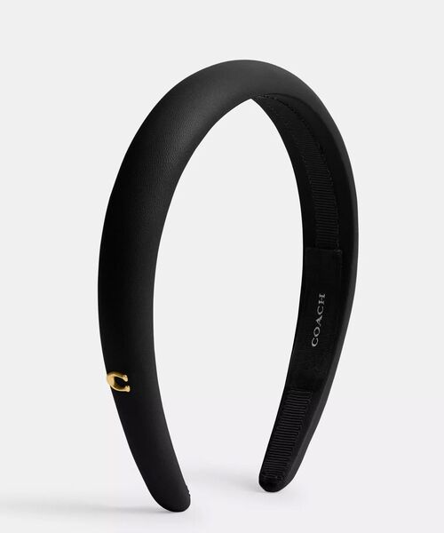 COACH（コーチ） カチューシャ レザー ヘッドバンド : ZOZOTOWN Yahoo