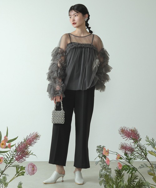 Kana ドレス デコラティブチュールトップス / 結婚式 二次会 同窓会