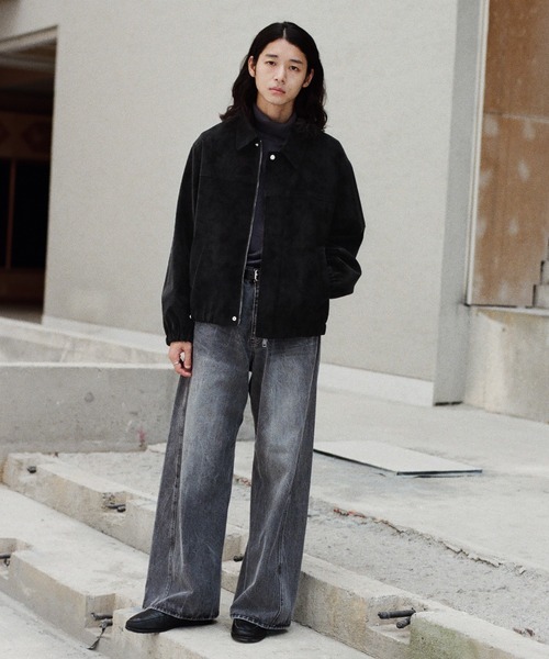 WYM LIDNM ブルゾン アウター FAUX SUEDE ZIP BLOUSON メンズ