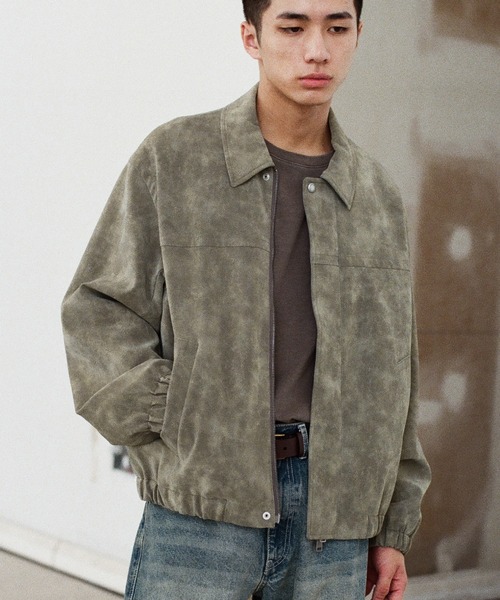 WYM LIDNM ブルゾン アウター FAUX SUEDE ZIP BLOUSON メンズ
