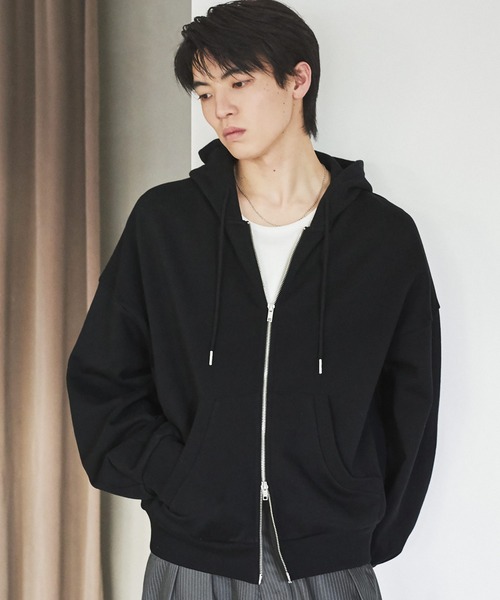 ASTRONOMY パーカー Buyer's Select/「短丈」袖タックダブルZIP