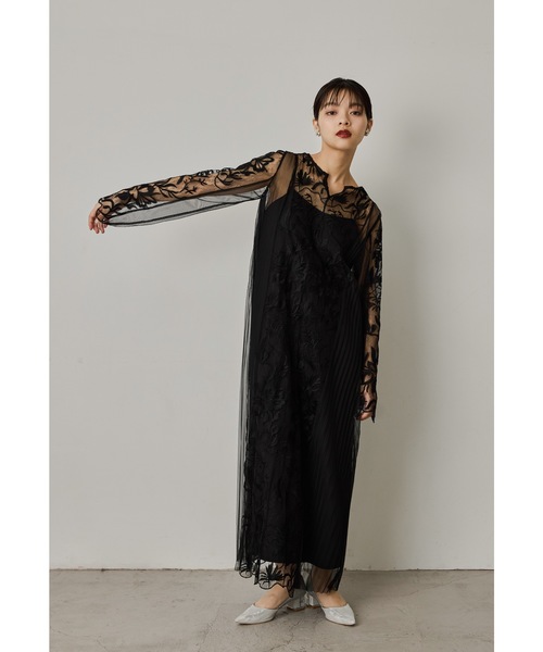 niana（ニアナ） ドレス エスニックサイドプリーツドレス Aライン