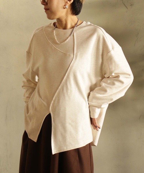 BITTOKO（ビットコ） tシャツ アシメカッティングプルオーバー