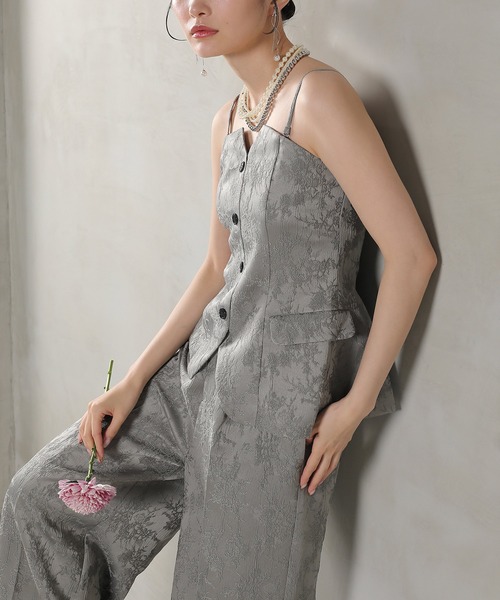 Kana パンツドレス ジャガード セットアップ ヴィンテージライク