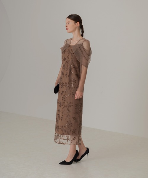 Leja（レジャ） ドレス 「LEJA」チュールロングスリーブリーフIライン