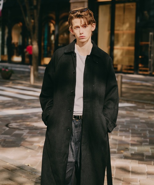 Regen Glanz ステンカラーコート コート wool balmacaan long coat