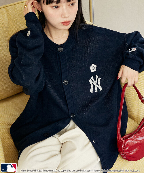 MLB カーディガン × MARY QUANT/エムエルビー × マリークワント MLB