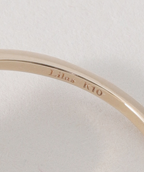 Lilas 指輪 リング ハートカボションオニキスリング K10 レディース