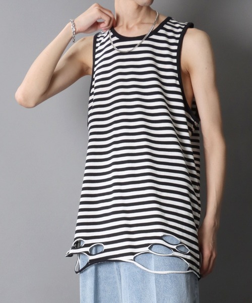 SITRY（シトリー） タンクトップ Damage Layered Tank Top/ダメージ