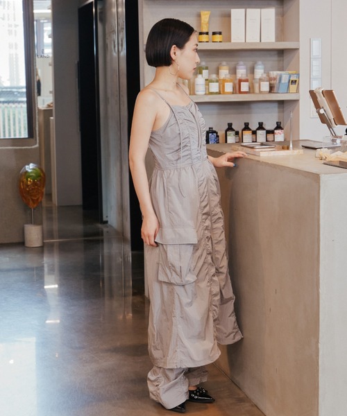 SLY（スライ） スラックス パンツ ASYMMETRY GATHER PT アシンメトリー