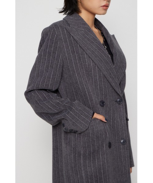 LAGUA GEM（ラグアジェム） コート チェスターコート STRIPE DOUBLE