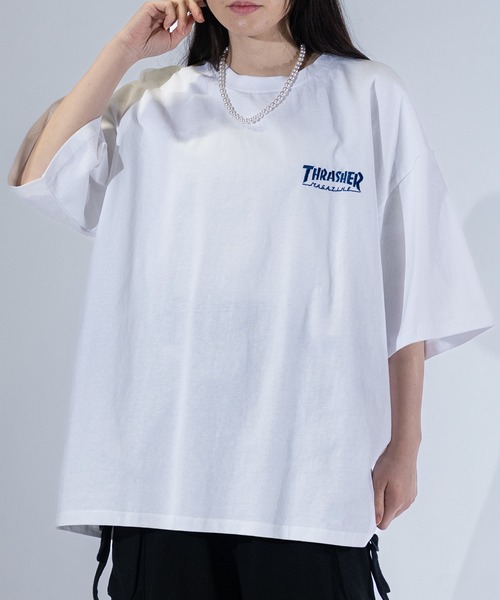 THRASHER（スラッシャー） tシャツ 「at」「THRASHER/スラッシャー