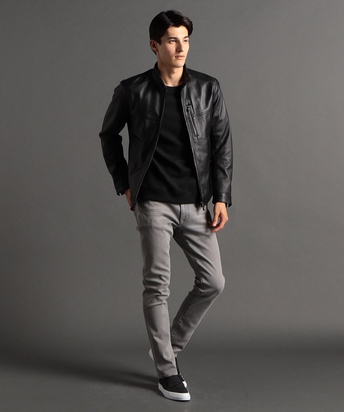 MONSIEUR NICOLE（ムッシュニコル） 革ジャン ライダース シープレザー