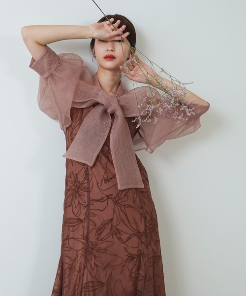 Kana ドレス ボウタイ リボン ボレロ キャミワンピース 2点セット