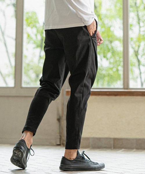 CAMBIO（カンビオ） イージーパンツ M ブラック メンズ : ZOZOTOWN