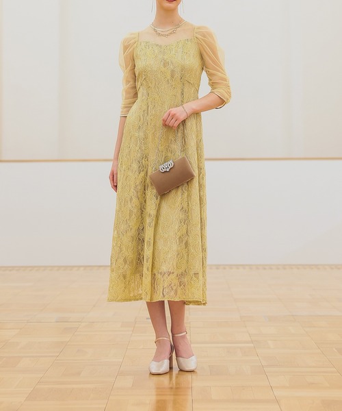 Dorry Doll（ドリードール） ドレス ギャザースリーブフレアドレス