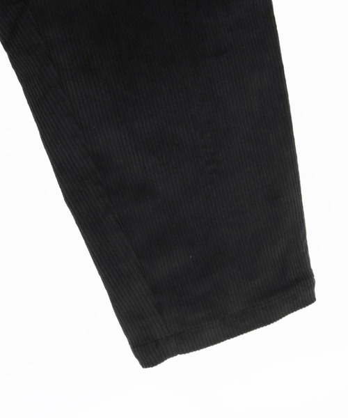 カンビオ】2024年末新作 コーデュロイ テーパードパンツ ブラック M