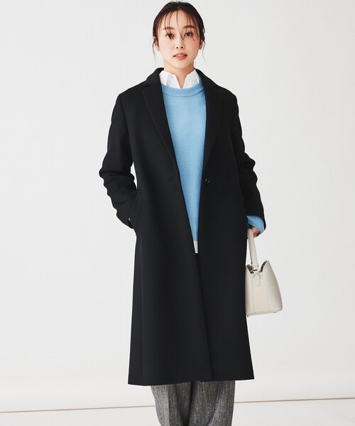 UNTITLED アンタイトル ヘリンボーン ウール ツイード チェスター