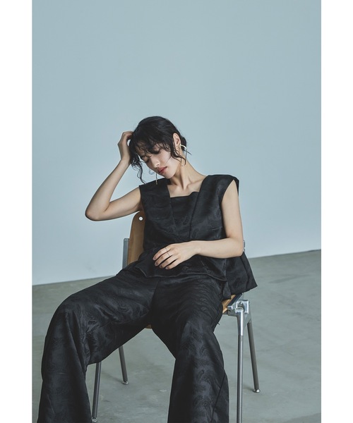 niana（ニアナ） パンツドレス ペプラムセットアップドレス ワイド