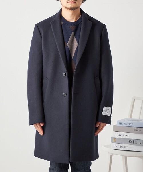 SHIPS any チェスターコート コート any: FUTURE MELTON チェスター