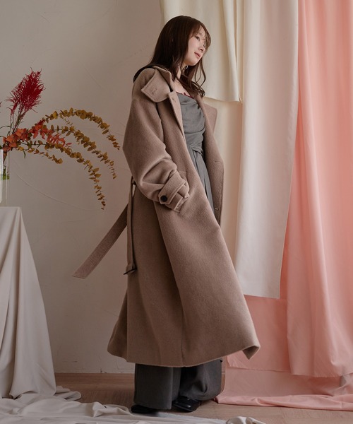 mideal（マイディール） コート チェスターコート shaggy long coat