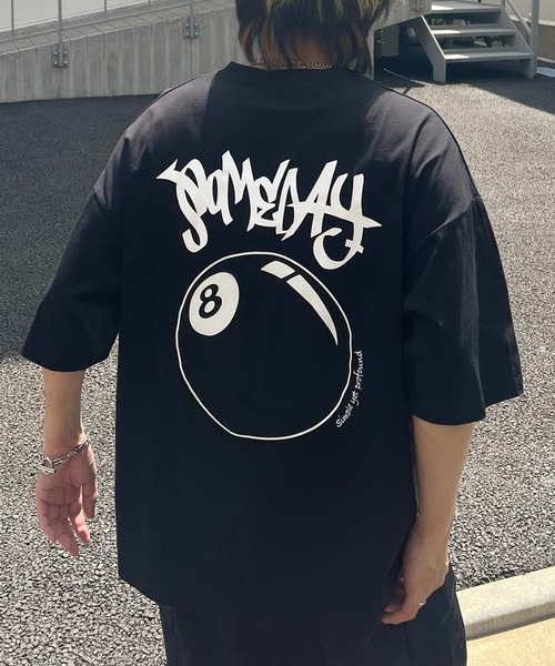 tシャツ 25SS 8ボール / ダイス クラウン バックプリント ワンポイント