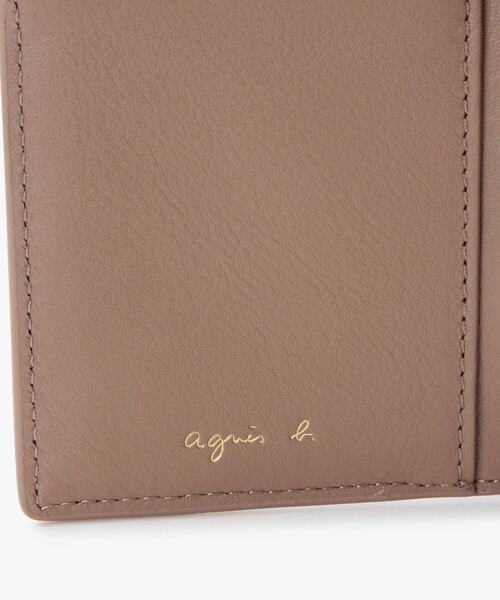 agnes b.（アニエスベー） 財布 レザー 三つ折り ウォレット”Ingrid