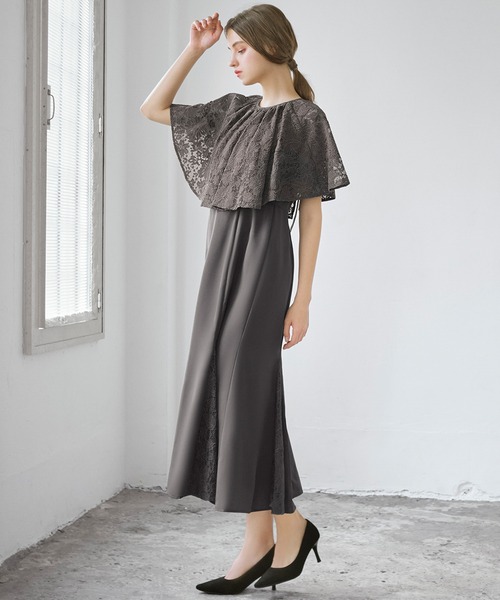 GIRL DRESS FOR NOW ドレス 「3WAY 着回しを楽しめる」花柄レース