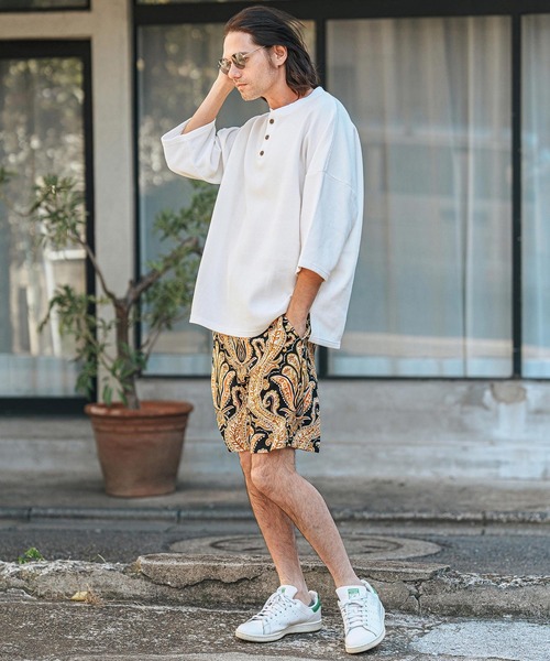 CAMBIO（カンビオ） パンツ mp13123-ペイズリー総柄サルエルショート