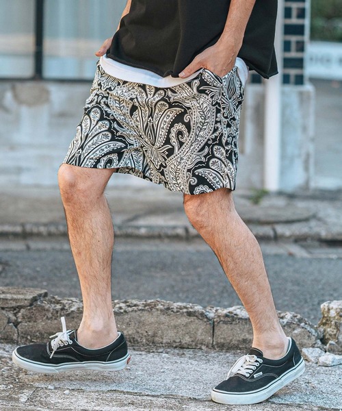 CAMBIO ペイズリー柄 サルエルパンツ S CAMBIO ペイズリー柄 サルエル