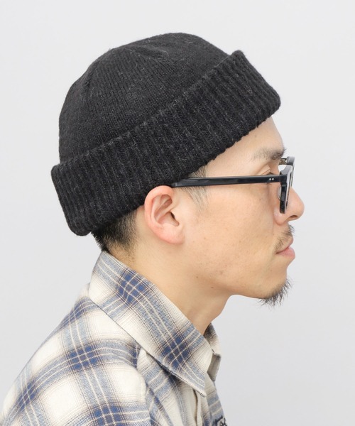 vonsonoのウール・アルパカ混フード型ニット帽 vonsonoのウール