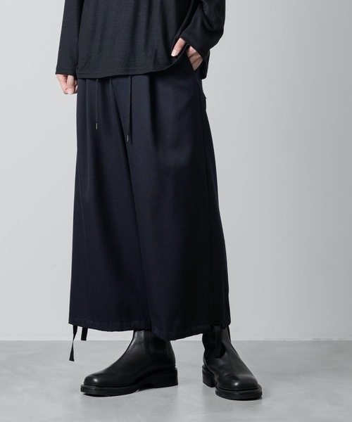 ATO（アトウ） パンツ CLASSIC WOOL DRAW CODE WIDE PANTS メンズ
