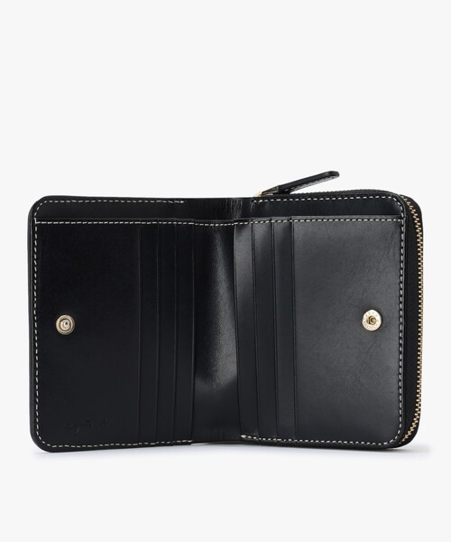 agnes b.（アニエスベー） 財布 レザー 二つ折りウォレット ZAW01−06