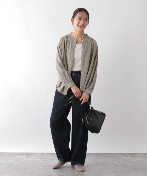 GLOBAL WORK（グローバルワーク） ブラウス シャツ さらさらリラックス